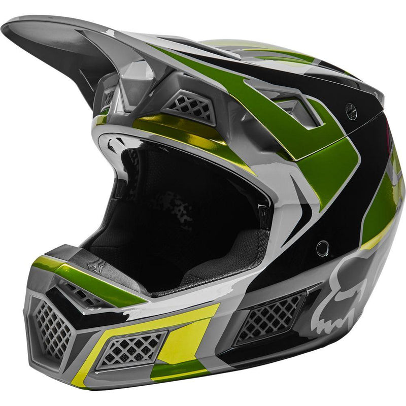 Casco V3 Rs Mirer Ece [Flo Ylw] Fox Racing - Rideshop