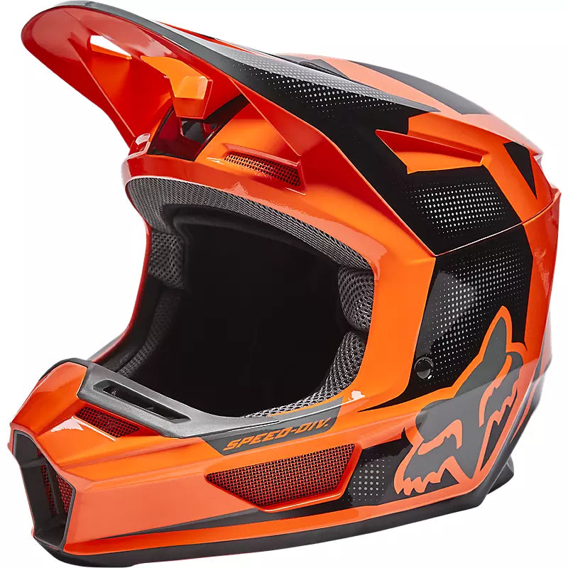 FOX Casco Moto V2 Dier Naranjo - Rideshop