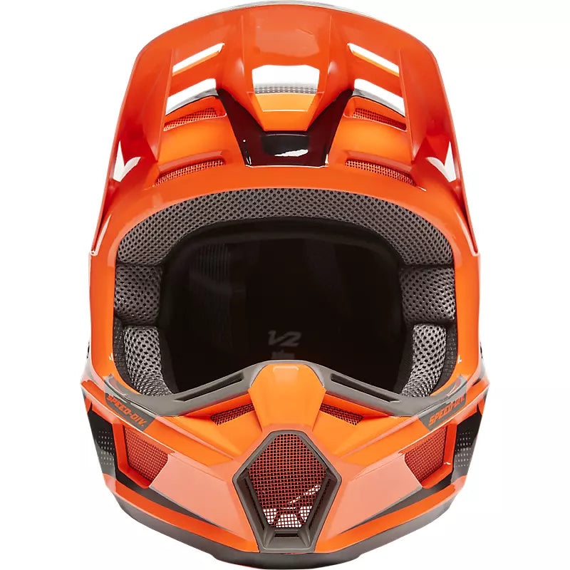 FOX Casco Moto V2 Dier Naranjo - Rideshop