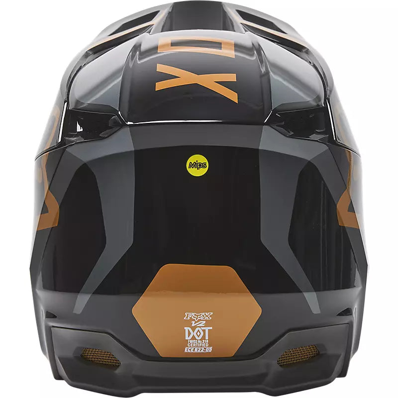 Casco Moto V2 Merz Negro Fox Racing - Rideshop