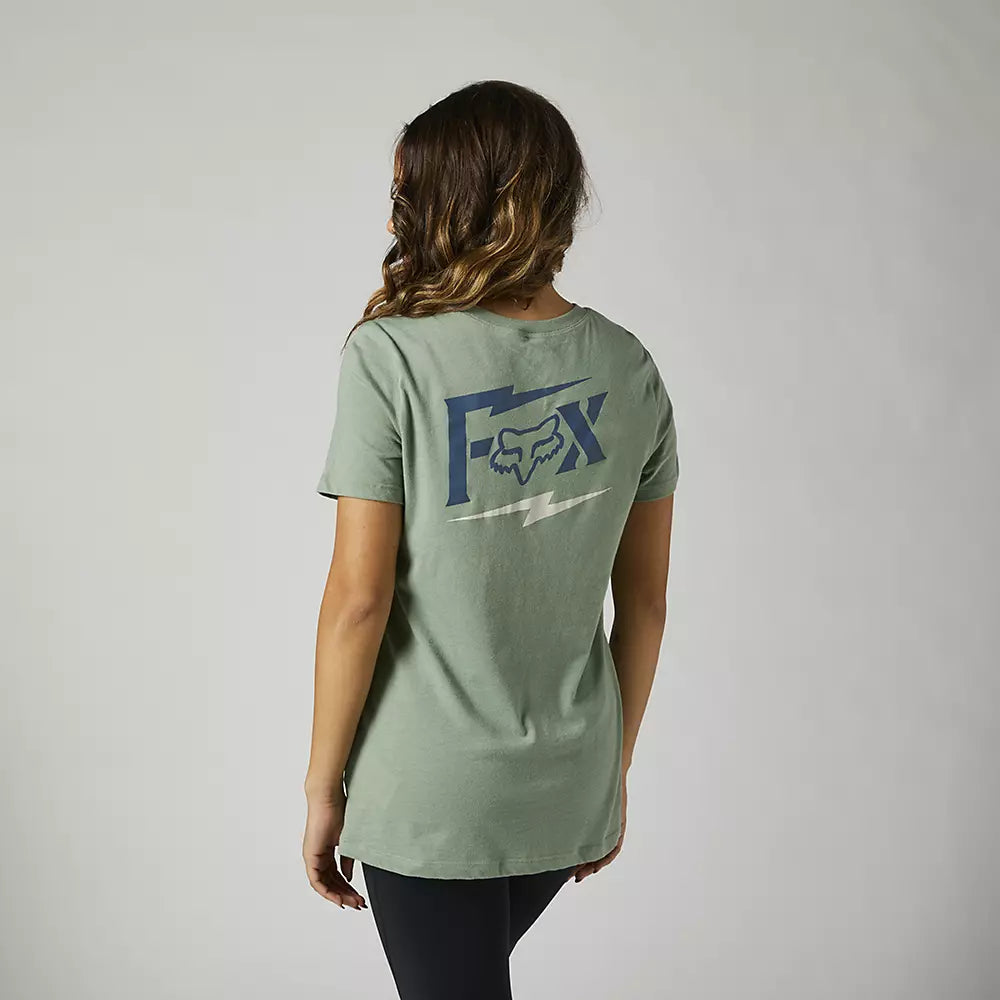 FOX Polera Lifestyle Mujer Pushin Dirt Verde - Rideshop