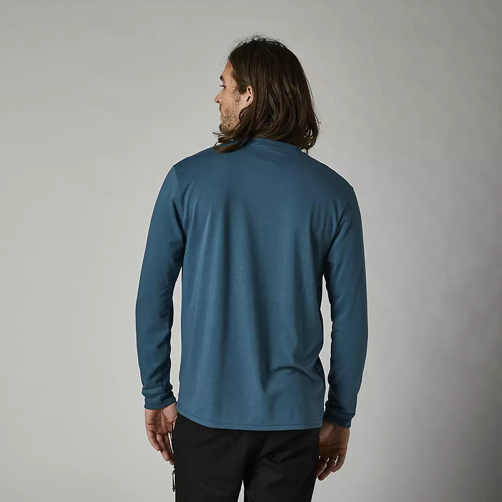 Polera Lifestyle Manga Larga Badger Azul Fox Racing - Rideshop