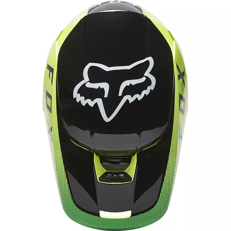 Casco Moto V1 Ridl Amarillo Fox Racing - Rideshop