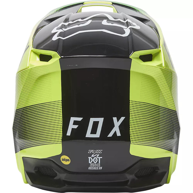 Casco Moto V1 Ridl Amarillo Fox Racing - Rideshop