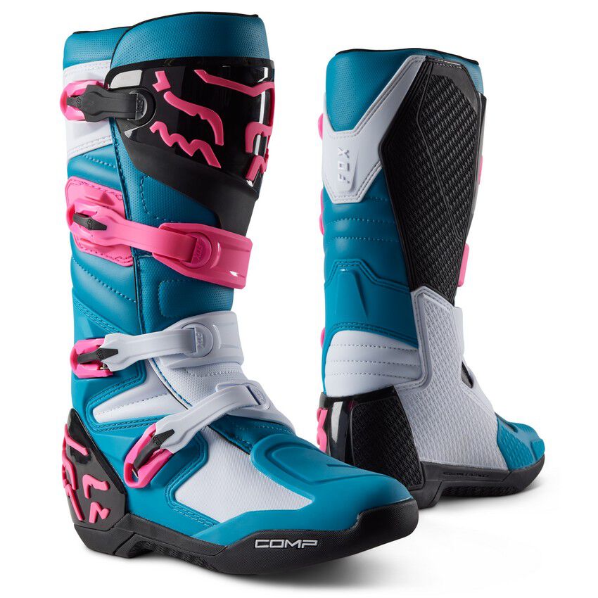 Botas Moto Comp Celeste Fox - Rideshop