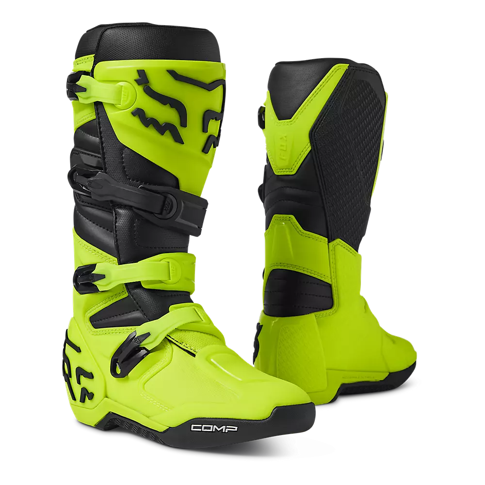 FOX Botas Moto Comp Amarillo - Rideshop
