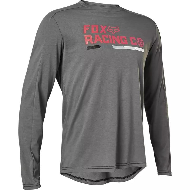 FOX Polera Bicicleta Ranger Drirelease® Race Co Gris - Rideshop