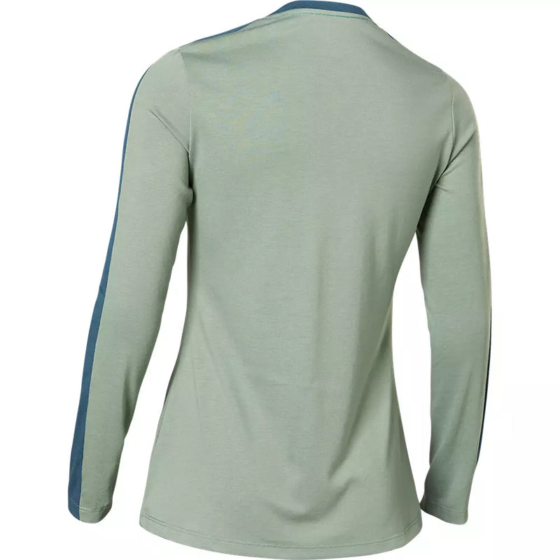 FOX Polera Bicicleta Mujer Ranger Drirelease® Mid Azul - Rideshop