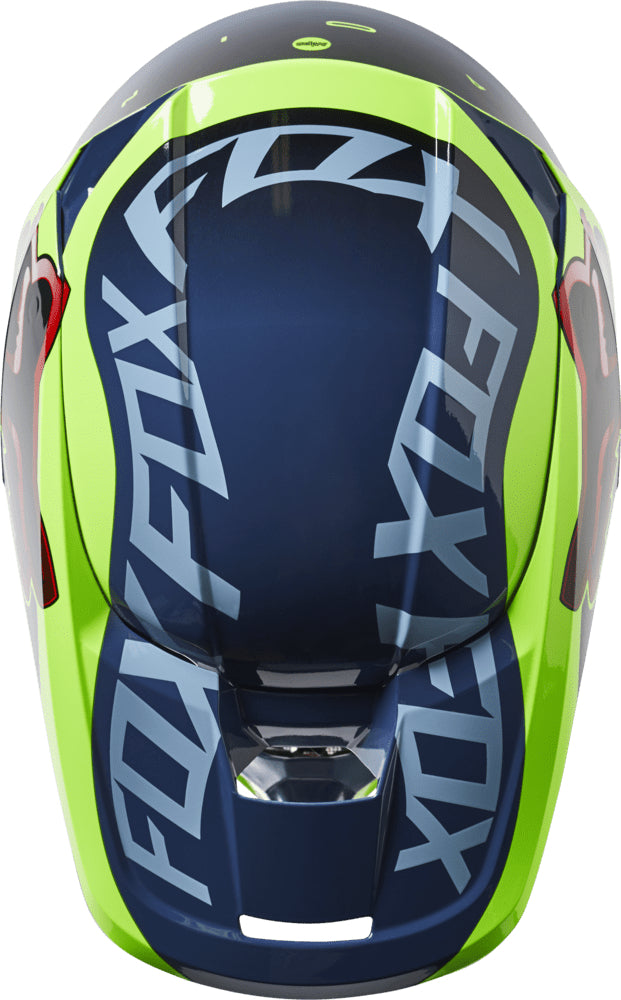 FOX Casco Moto Niño V1 Venz Azul-Rideshop