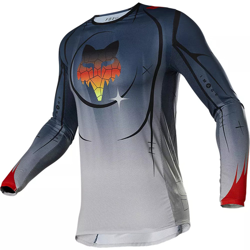 Polera Moto Flexair Skarz Limited Edition Azul Fox Racing - Rideshop