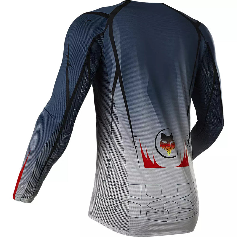 Polera Moto Flexair Skarz Limited Edition Azul Fox Racing - Rideshop