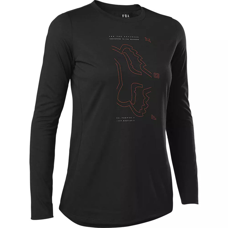 Fox Polera Bicicleta Mujer Ranger Drirelease® Negro - Rideshop