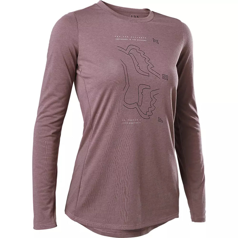 Fox Polera Bicicleta Mujer Ranger Drirelease® Morado - Rideshop