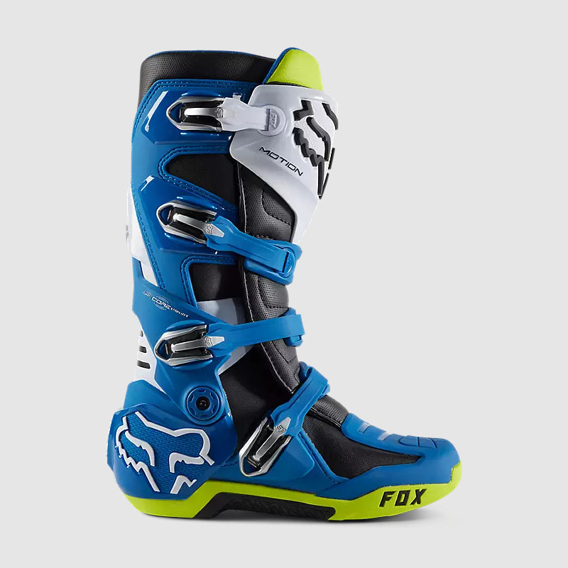FOX Botas Moto Motion Azul/Amarillo - Rideshop