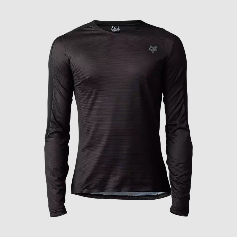 Polera Bicicleta Flexair Ascent Manga Larga Negro Fox - Rideshop