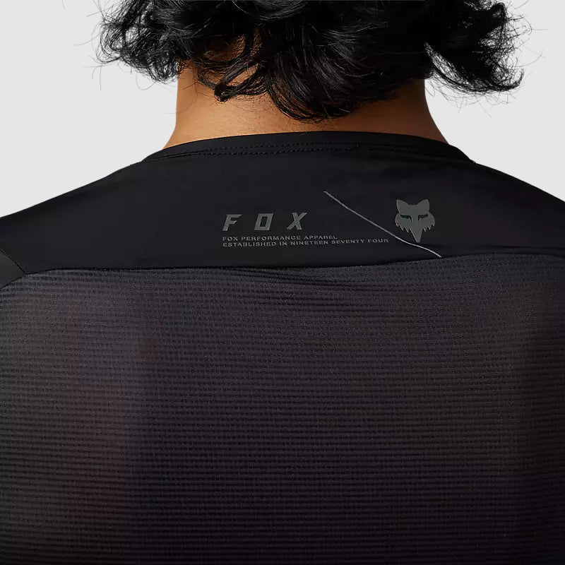 Polera Bicicleta Flexair Ascent Manga Larga Negro Fox - Rideshop