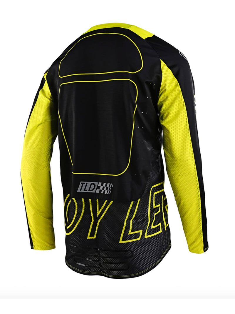 Troy Lee Designs Polera SE Pro Drop In Negra / Amarillo - Rideshop