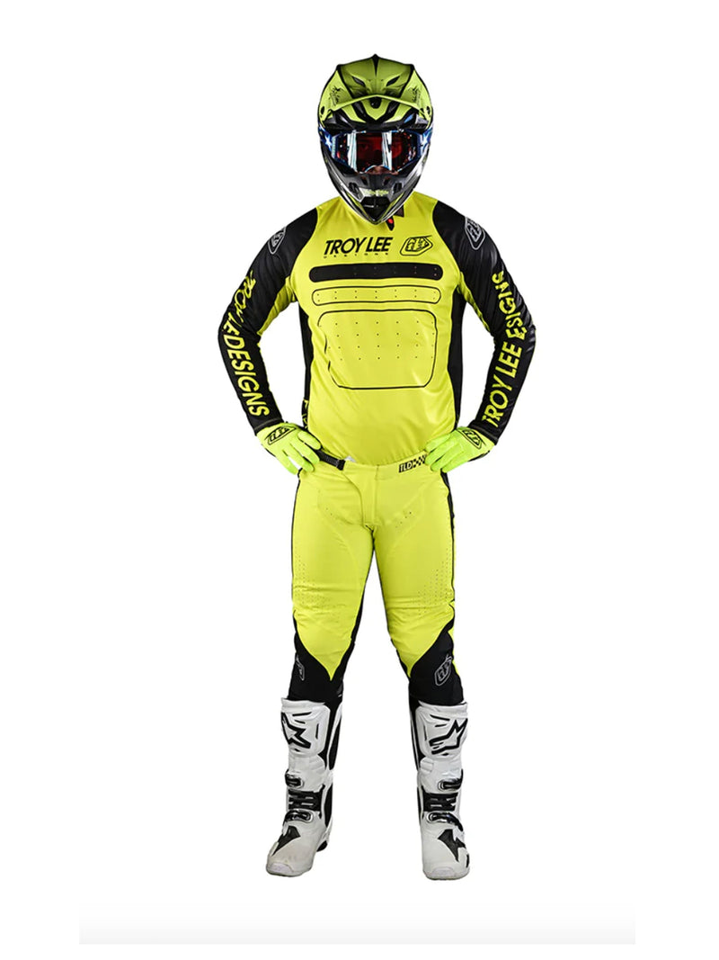 Troy Lee Designs Polera SE Pro Drop In Negra / Amarillo - Rideshop