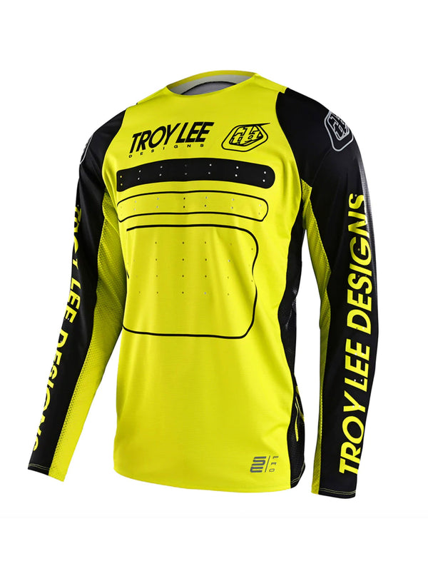 Troy Lee Designs Polera SE Pro Drop In Negra / Amarillo - Rideshop