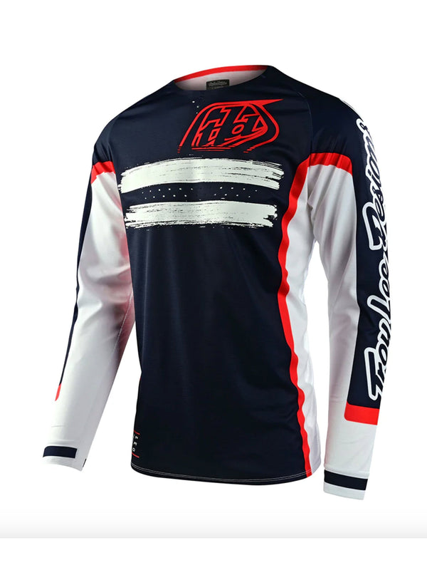 Troy Lee Designs Polera de Moto Se Pro Marker Azul / Rojo - Rideshop