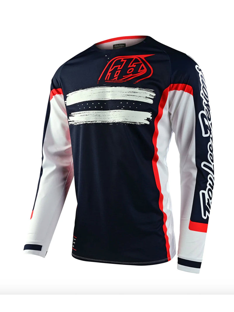 Troy Lee Designs Polera de Moto Se Pro Marker Azul / Rojo - Rideshop