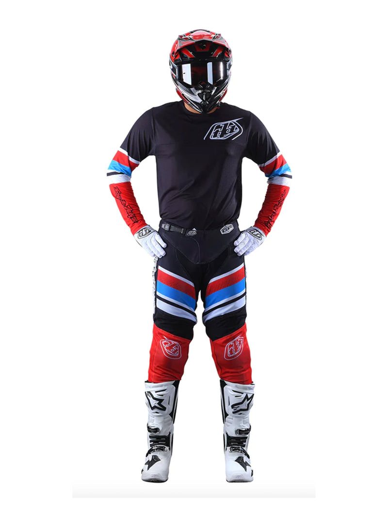 Troy Lee Designs Polera Gp Air Warped Rojo Negro - Rideshop