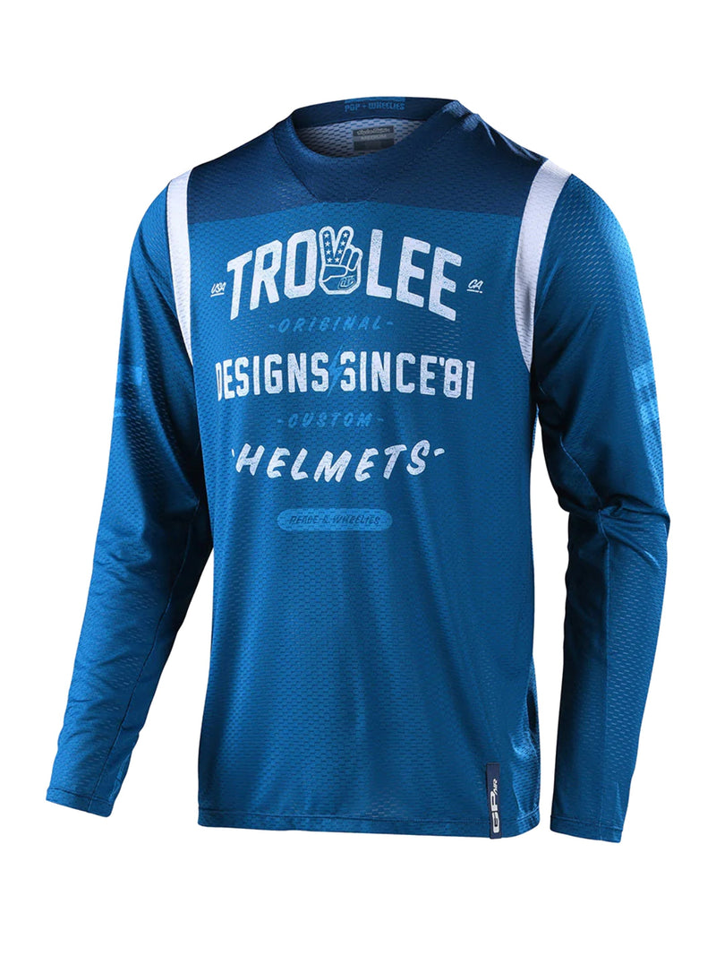 Troy Lee Designs Polera Gp Air Roll Out Slate Azul - Rideshop