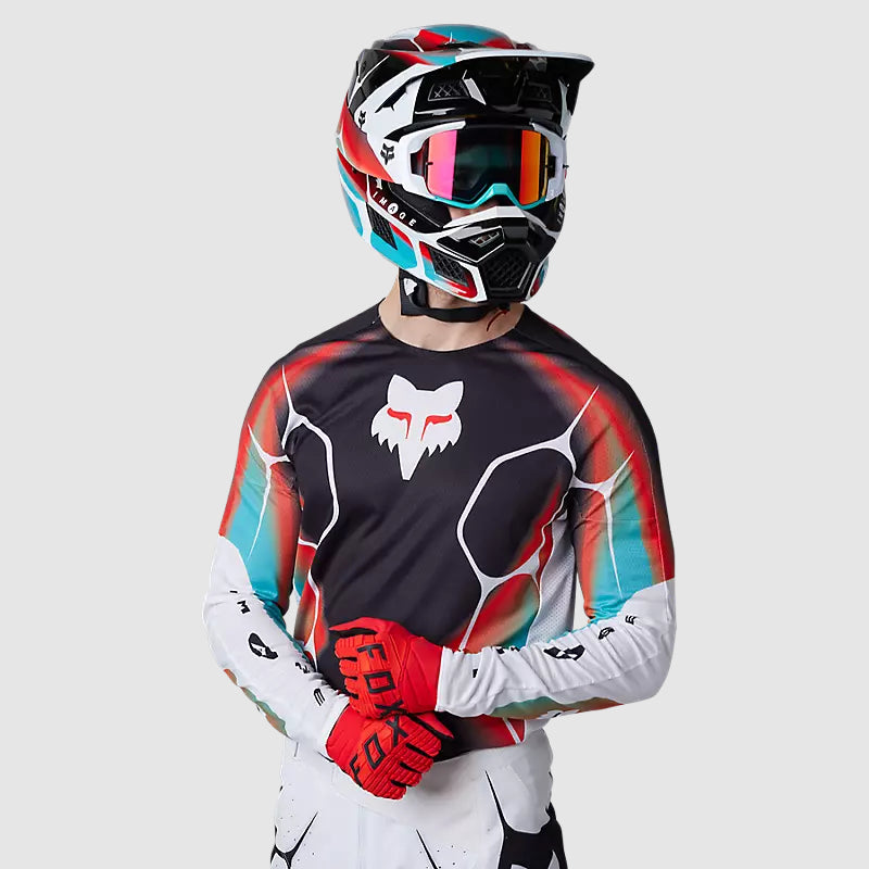 Polera Moto 360 Syz Negro/Blanco/Rojo Fox - Rideshop