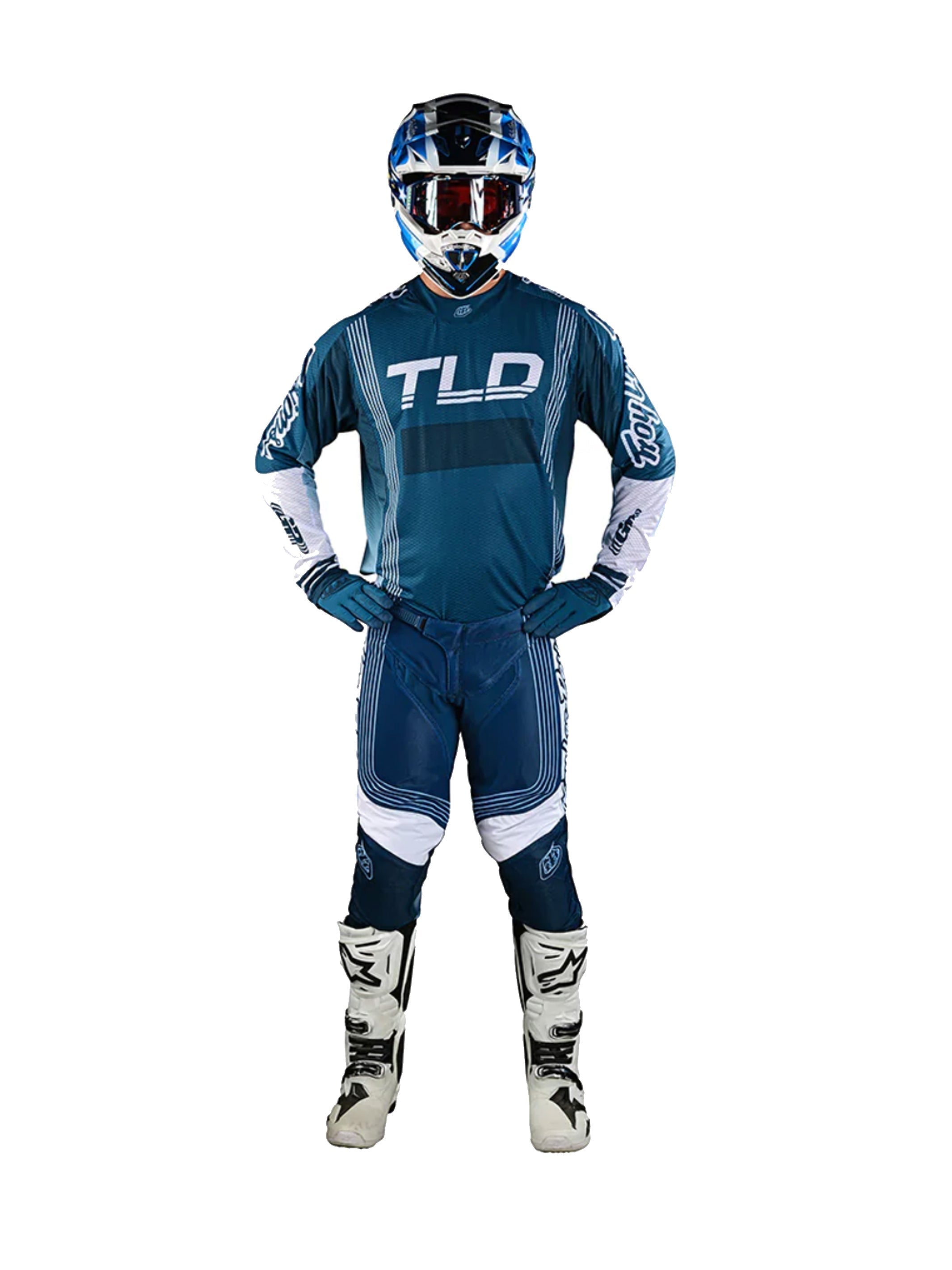 Troy Lee Designs Polera de Moto GP Air Rhythm Slate Azul - Rideshop