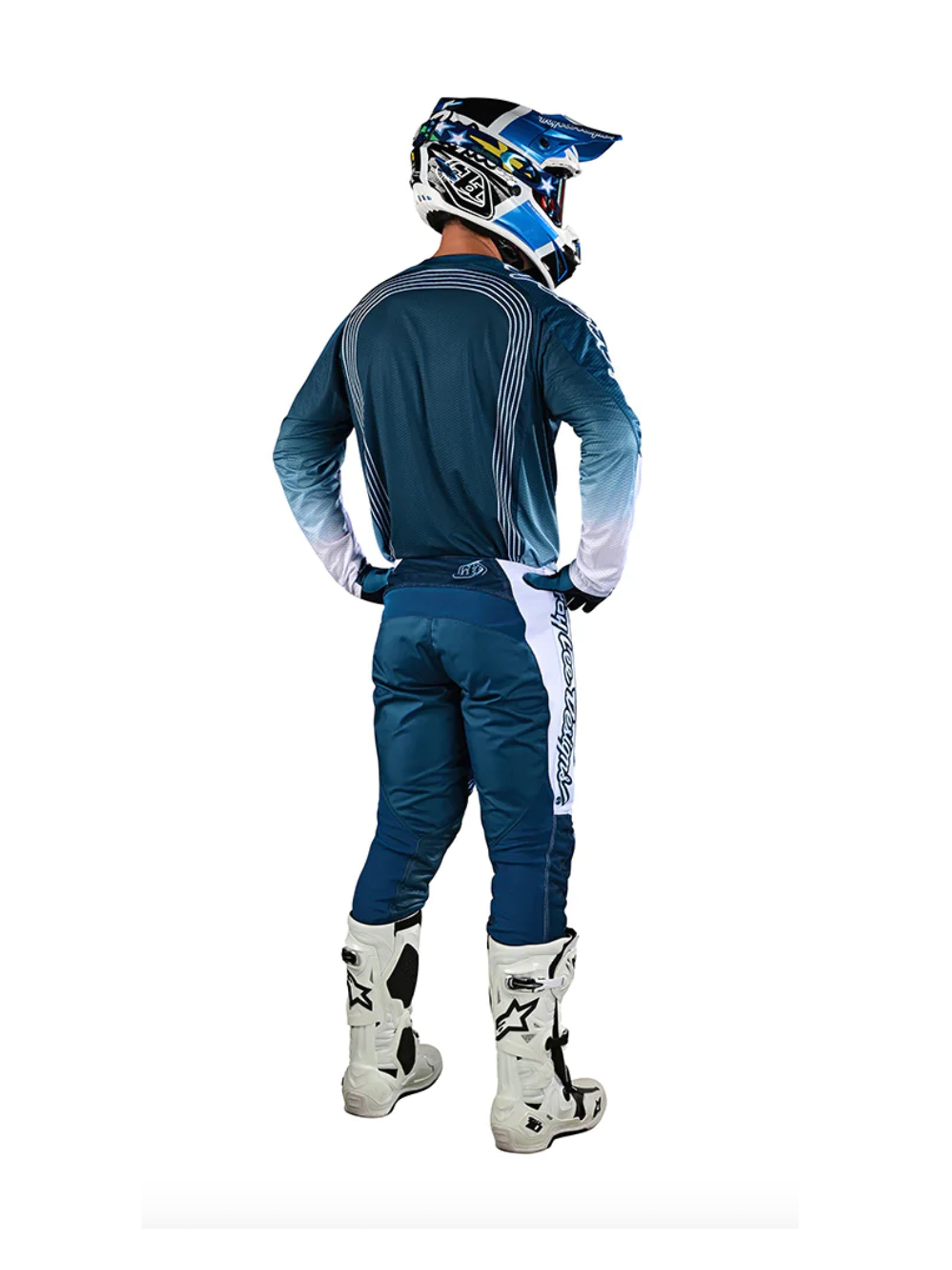 Troy Lee Designs Polera de Moto GP Air Rhythm Slate Azul - Rideshop