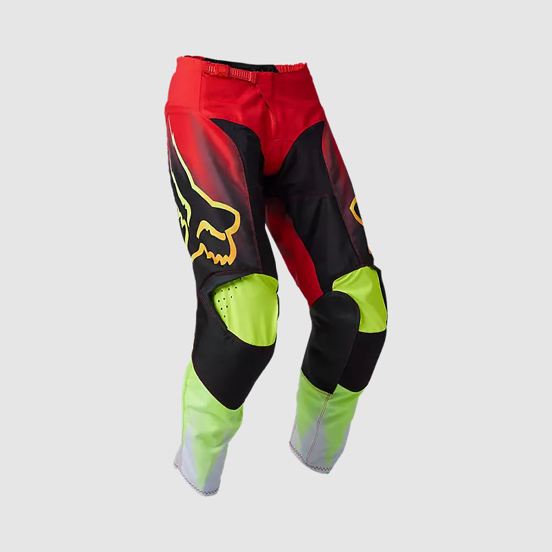 FOX Pantalon Moto 180 Statk Rojo/Negro/Verde - Rideshop