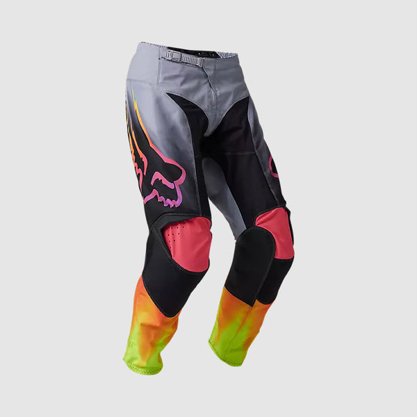 FOX Pantalon Moto 180 Statk Gris/Negro/Rosado - Rideshop