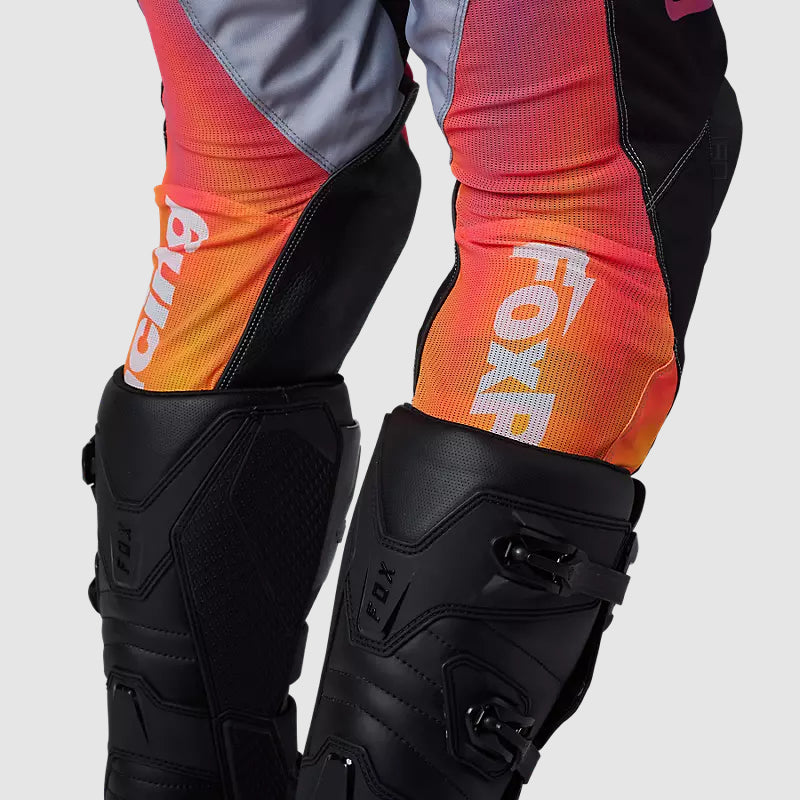 FOX Pantalon Moto 180 Statk Gris/Negro/Rosado - Rideshop