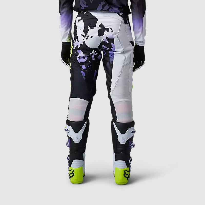 FOX Pantalon Moto 180 Morphic Blanco/Negro - Rideshop