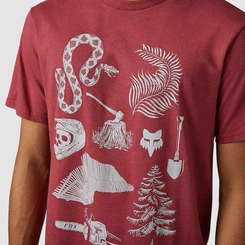 Polera Lifestyle Track Beast Rojo Fox - Rideshop