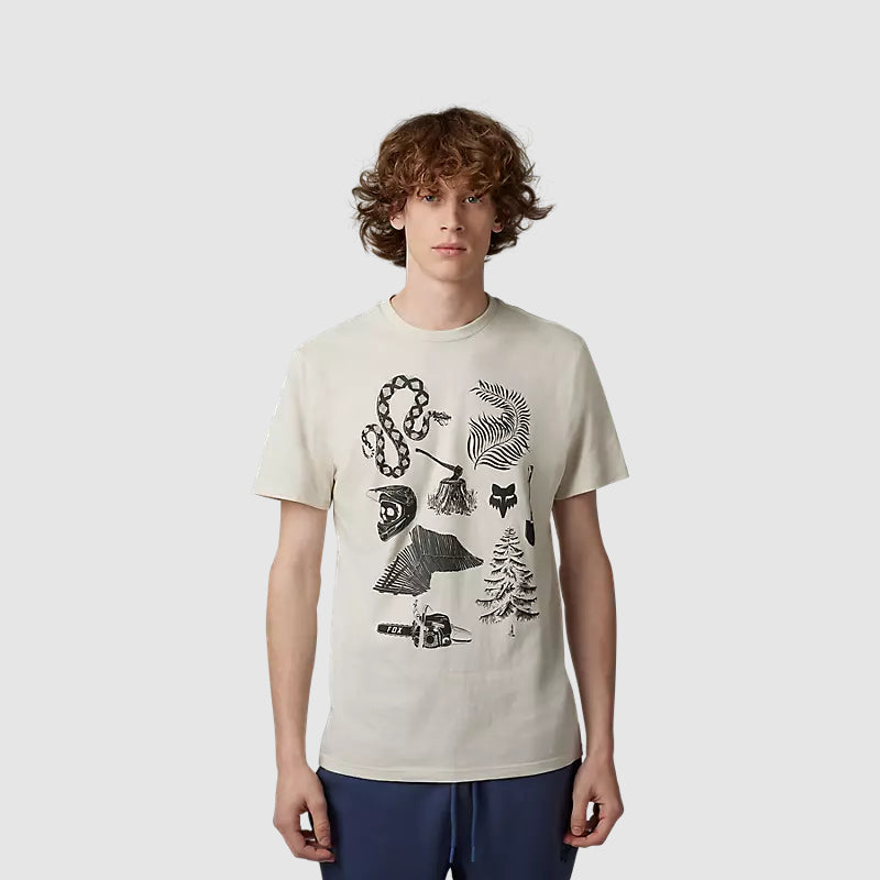 Polera Lifestyle Track Beast Blanco Fox - Rideshop