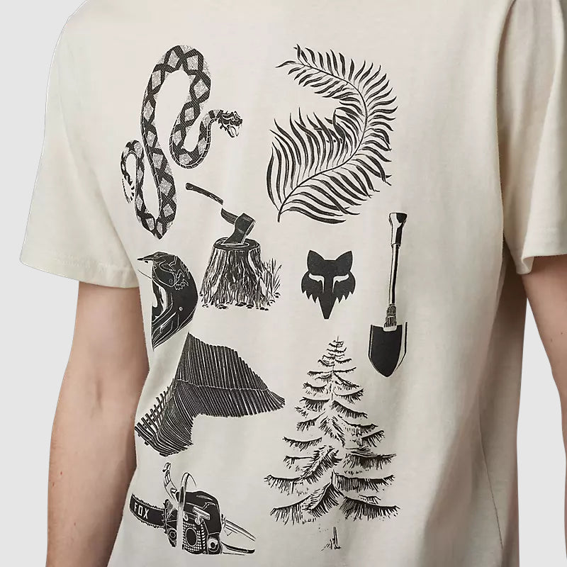 Polera Lifestyle Track Beast Blanco Fox - Rideshop