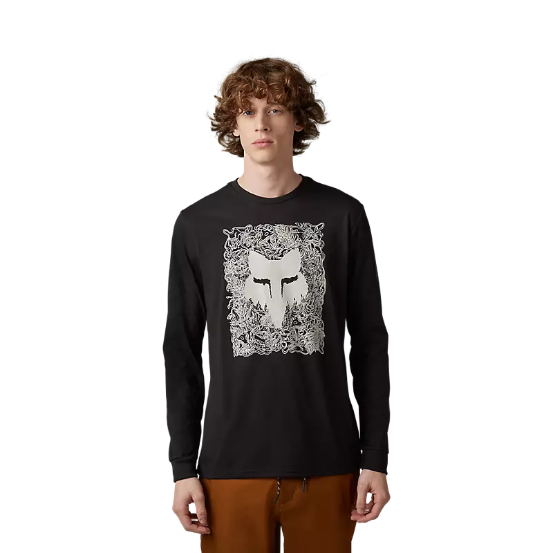 FOX Polera Lifestyle Auxlry Manga Larga Negra - Rideshop