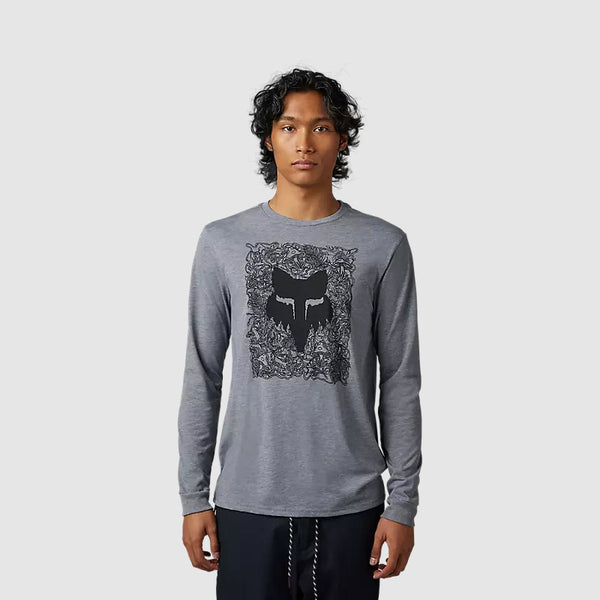 FOX Polera Lifestyle Auxlry Manga Larga Gris - Rideshop