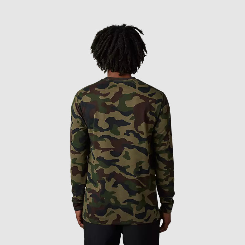 FOX Polera Lifestyle Vzns Manga Larga Camo Verde - Rideshop