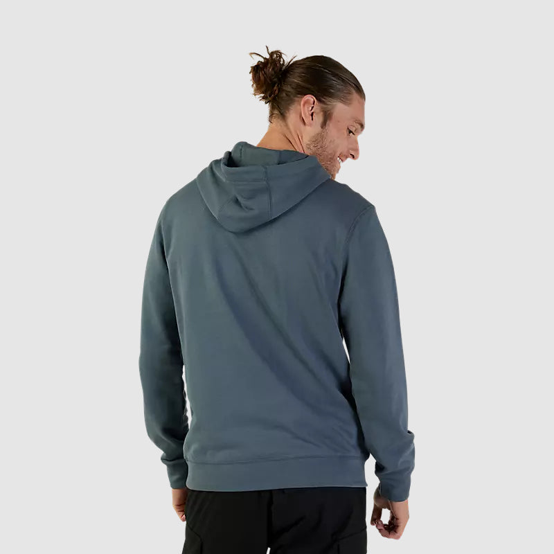 Poleron Lifestyle Canguro Level Up Azul Acero Fox - Rideshop