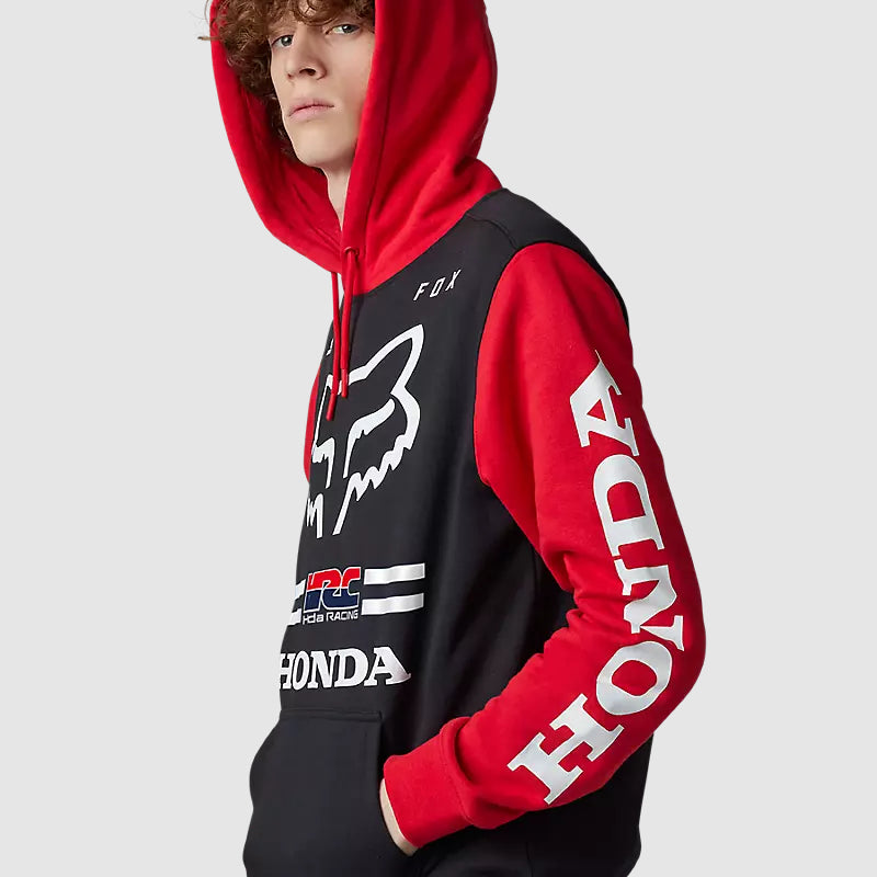 Poleron Lifestyle Canguro Kawasaki Rojo Fox - Rideshop
