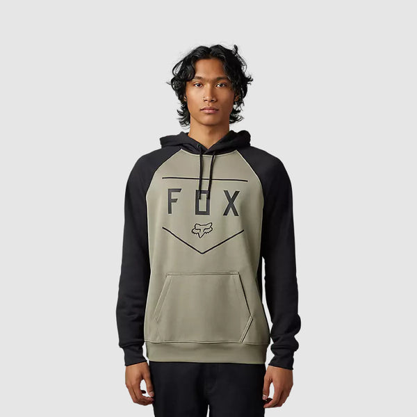 FOX Poleron Lifestyle Pullover Shield con Capucha Negro/Cafe - Rideshop