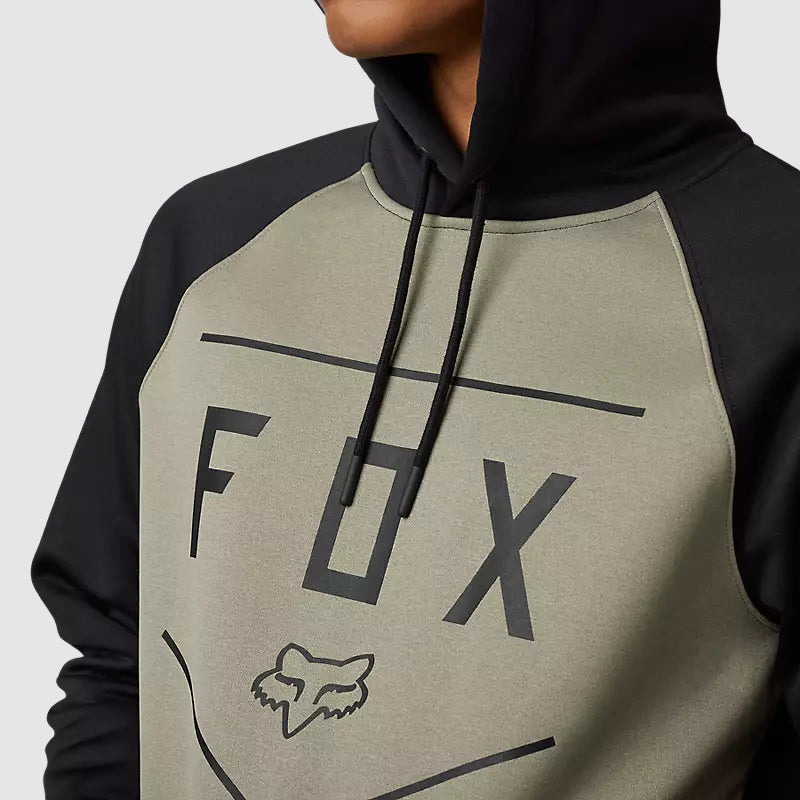 FOX Poleron Lifestyle Pullover Shield con Capucha Negro/Cafe - Rideshop