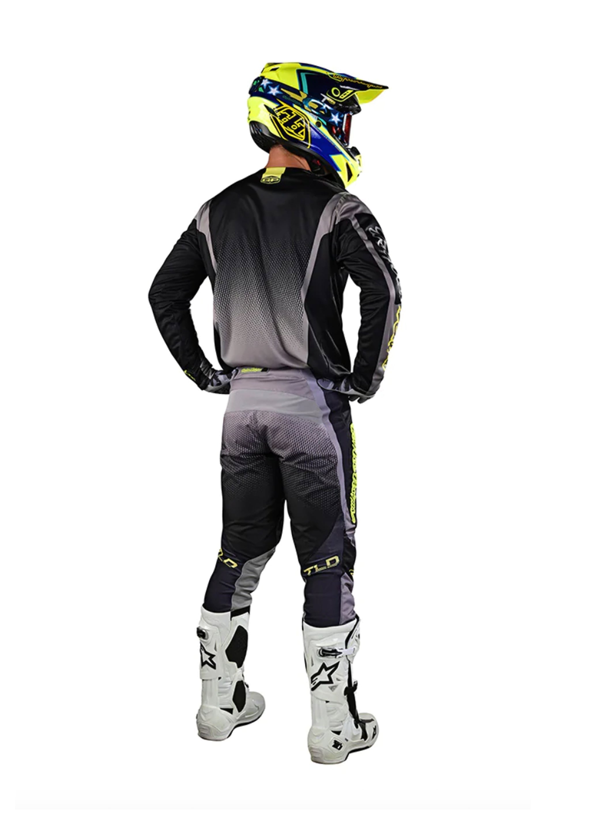 Troy Lee Designs Pantalones de Moto GP Icon Negro / Gris - Rideshop