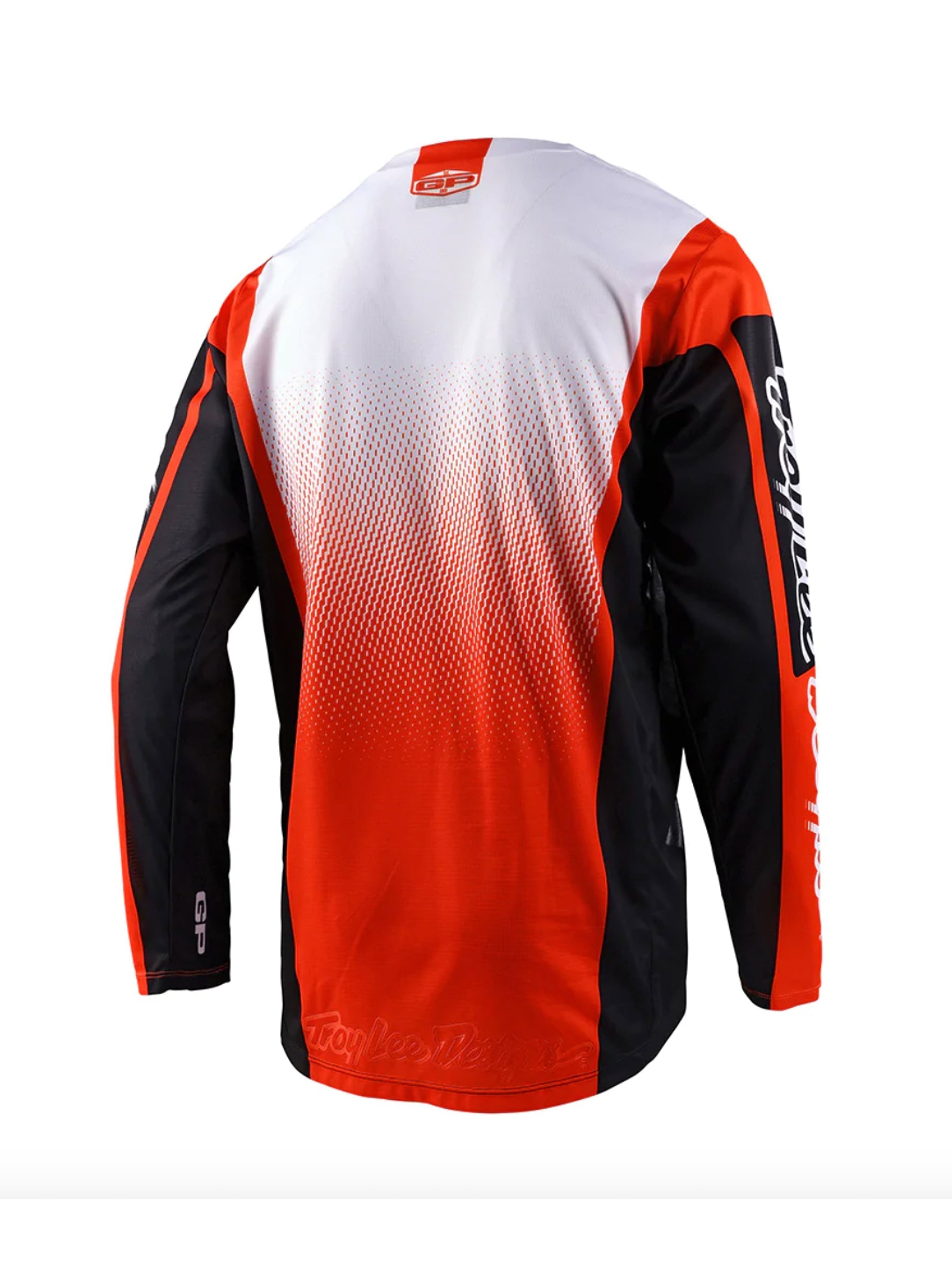 Troy Lee Designs Polera de Moto GP Icon Negro / Naranjo - Rideshop