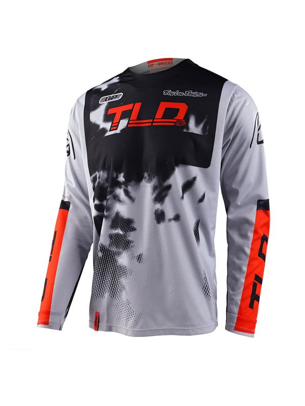 Troy Lee Designs Polera de Moto GP Astro Gris / Naranjo - Rideshop