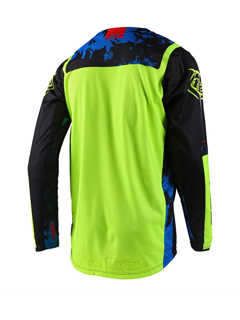 Troy Lee Designs Polera de Moto GP Astro Negro / Amarillo - Rideshop