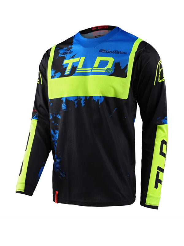 Troy Lee Designs Polera de Moto GP Astro Negro / Amarillo - Rideshop