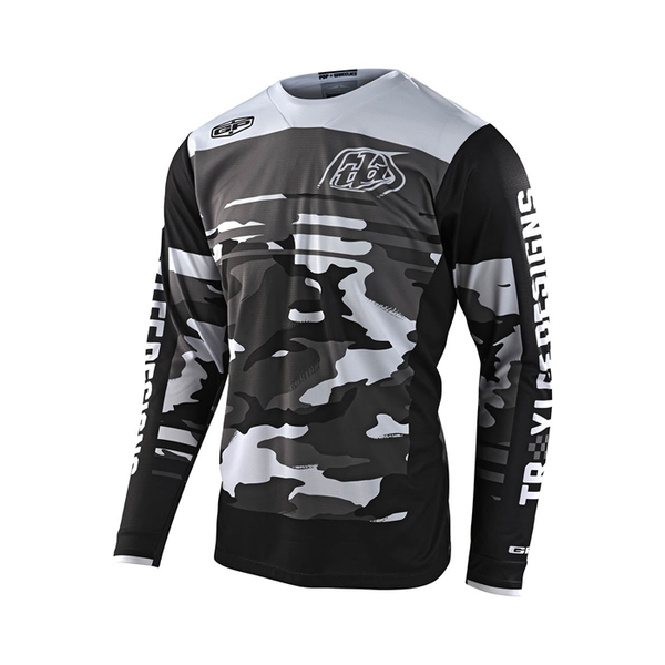 Troy Lee Designs Polera de Moto Gp Formula Negro/Gris - Rideshop